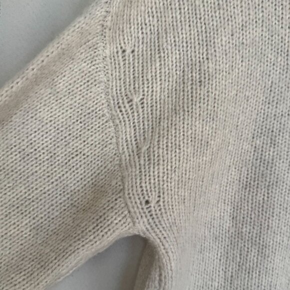 Kristensen Du Nord Cashmere Merino Wool Blend Gray Funnel Neck Sweater Size S - Picture 10 of 16